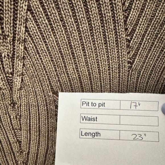 💎 Jeanne Pierre Turtleneck Knit Sweater Brown - Picture 7 of 8